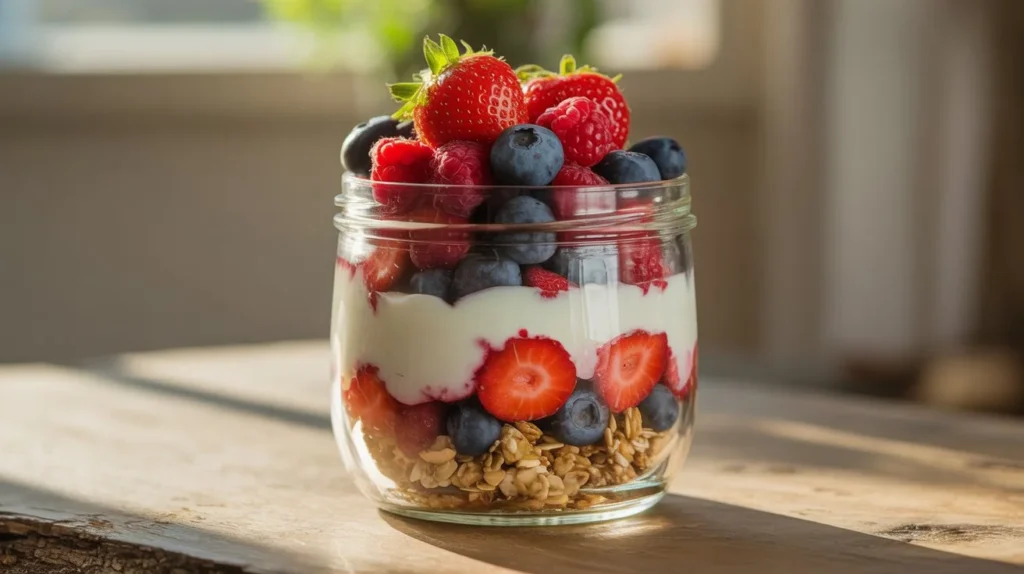 mixed berry parfait